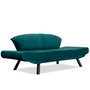 Atelier Del Sofa Genzo - Sofá cama de 2 plazas en azul petróleo